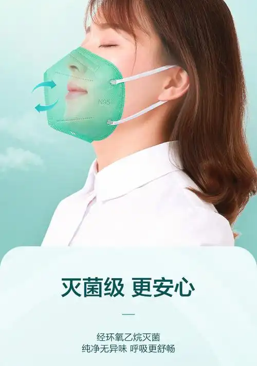 【官方旗舰】可孚n95医用口罩3d立体防护口罩白色一次性级别医护独立