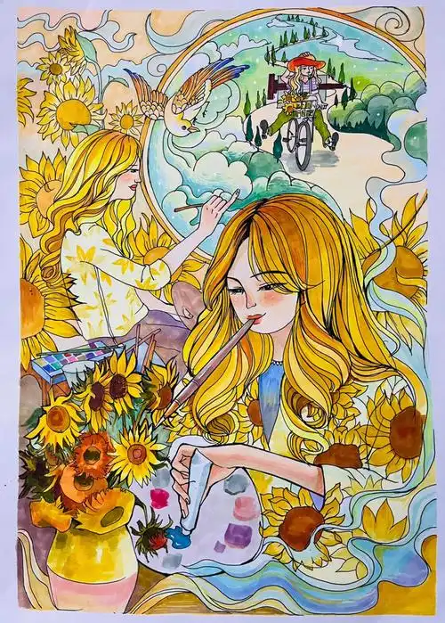 我的梦想马克笔主题创作