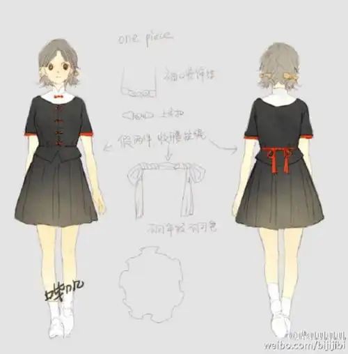 中国风校服,汉服素材