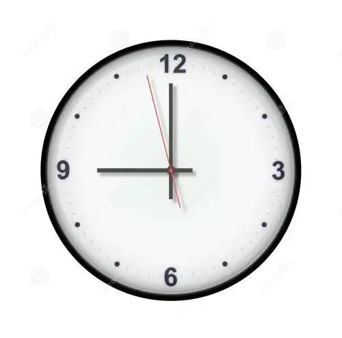 如上图钟表面显示的时刻为2:00 ,即整2点.