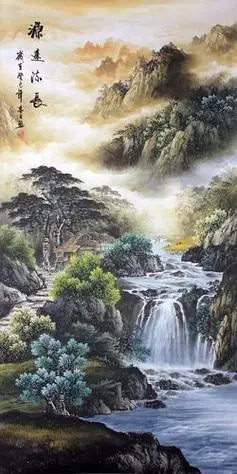 招财山水画高清图片 招财山水画高清图片聚财