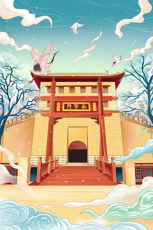 西安景点国风|插画|商业插画|晓绘趣味策划 - 原创作品 - 站酷 (zcool
