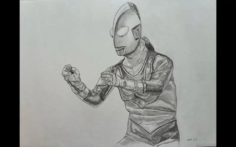 【手绘/绘画过程】这回再一次画我最爱的归曼(杰克奥特曼)!