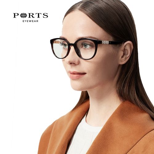 近视眼ports宝姿近视眼镜架女款镜框时尚新款板材眼镜架