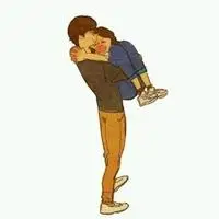 最萌身高差情侣图片 动漫最萌生高差情头两人_微信头像图片大全