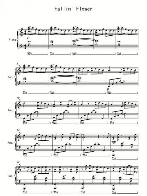 seventeen钢琴谱fallinflower