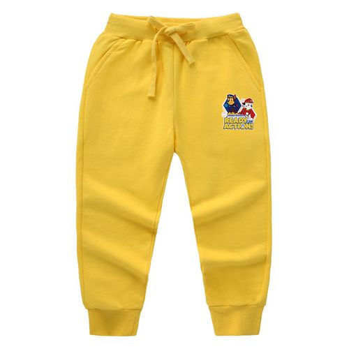 儿童卫裤长裤好棉收脚韩版男生裤子卡通狗狗汪汪队时尚休闲童裤子