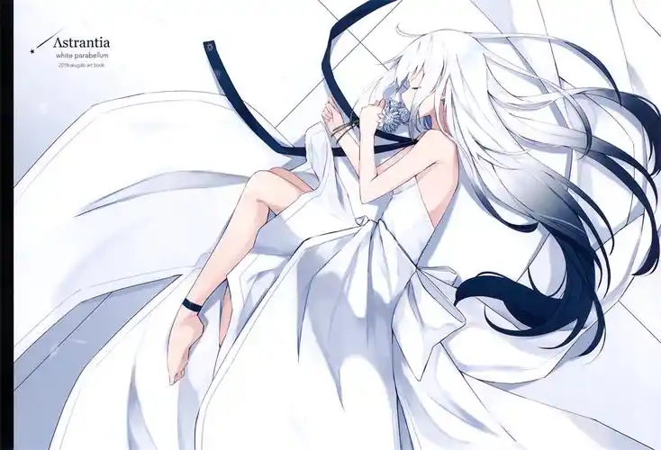 超养眼的美少女插画!白毛控狂喜的兽耳同人作品