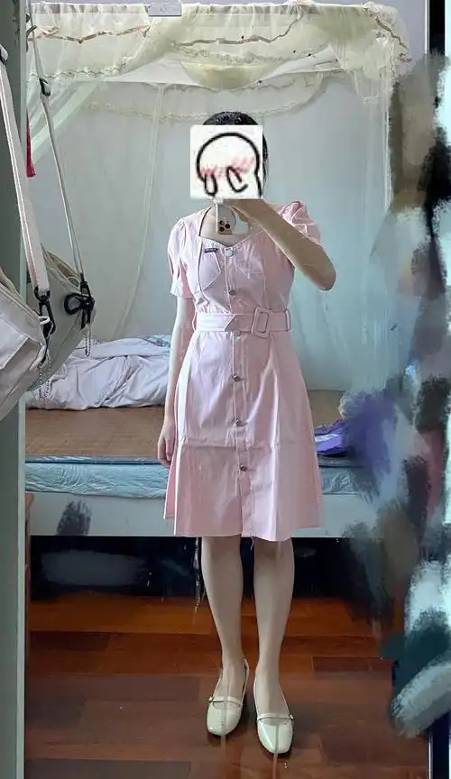 我穿 我是153cm 90斤(不好意思我镜子有些脏)