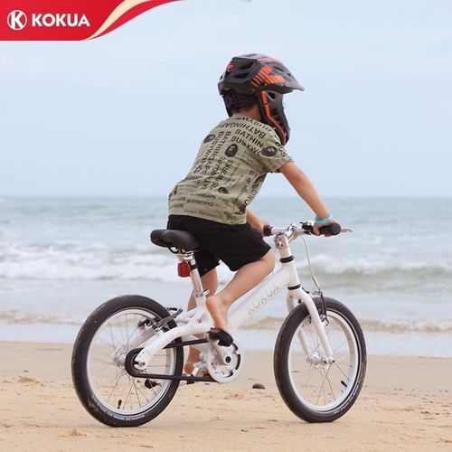 kokua可酷娃儿童自行车4-6岁16寸小孩单车6-10岁男女铝合金脚踏车