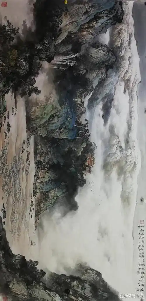 彩墨名家杨天佑山水画作品赏析:气象正大,笔墨灵动