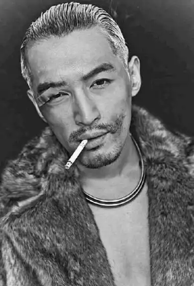 胡歌颓废沧桑风痞帅黑白写真图片69