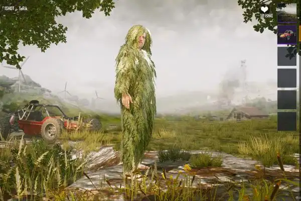 前言:吉利服是一件用树叶制成的服装,所以穿上吉利