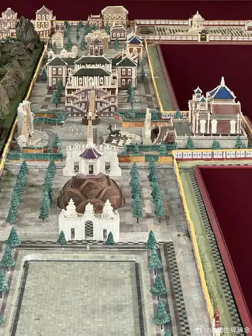 中国园林博物馆沙盘复建的圆明园西洋楼