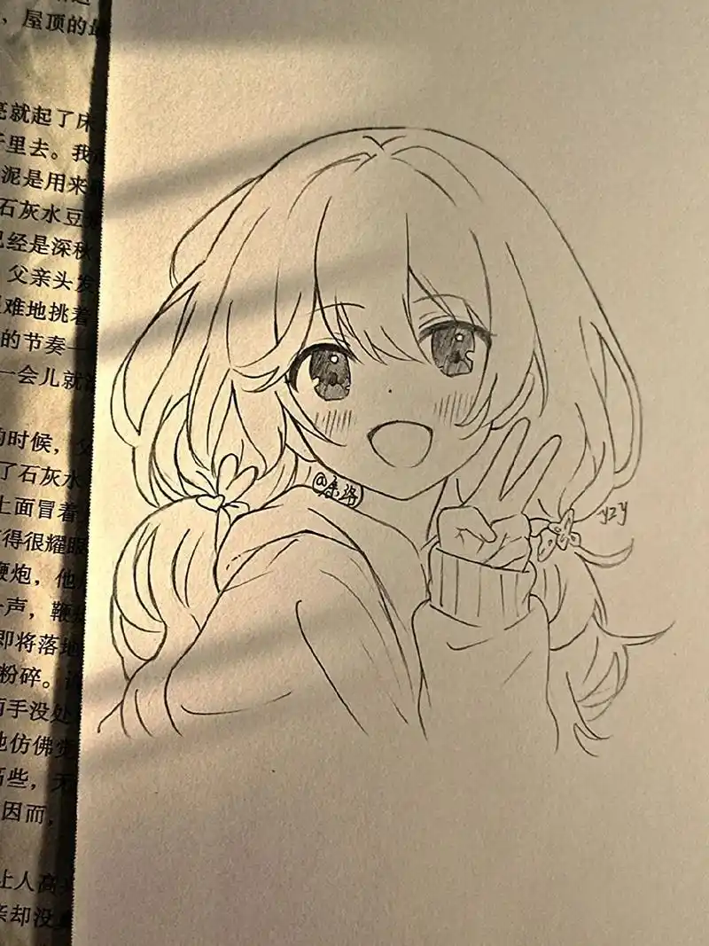 动漫女生绘画教程#画画 #一起学画画 #跟着抖音学画画 #绘 - 抖音