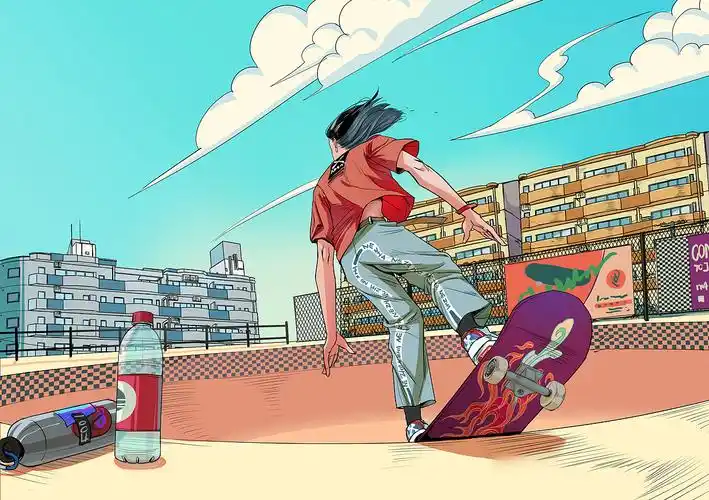 滑板少年哪吒系列继续  假期6连版权北京/插画师/2年前/3913浏览