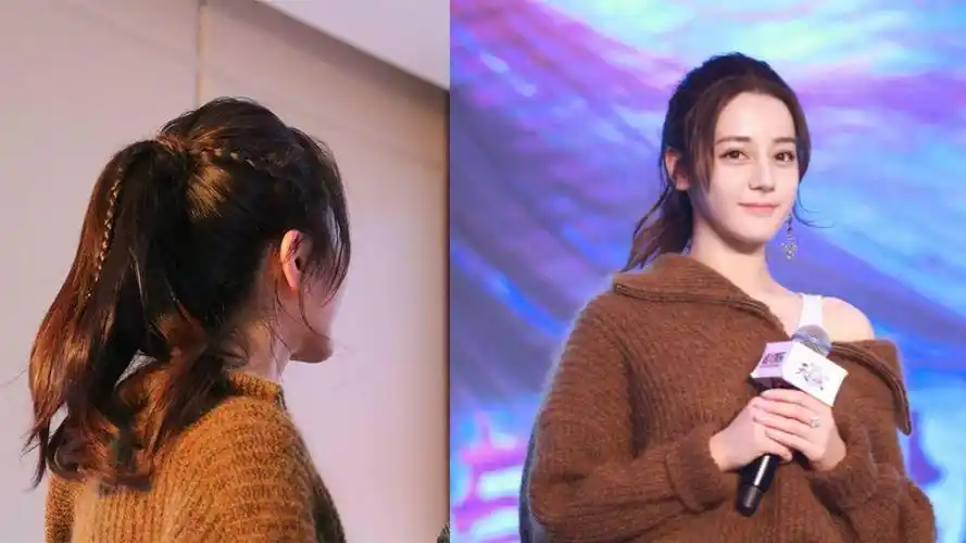 迪丽热巴的4款编发造型教学