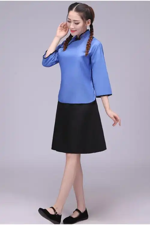 可开票民国学生装女服装五四青年装民国风复古毕业班校服写真古装