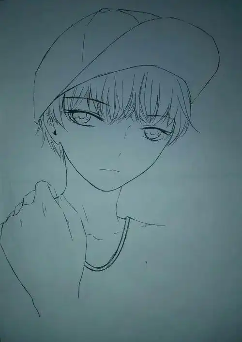 5月份画的小凯.6月份的小凯又帅了一点! #王俊凯