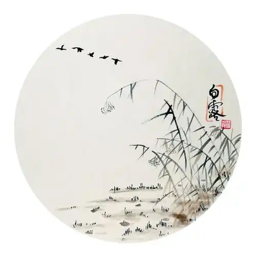 盼春来济南女画者水墨24节气勾勒与自然和谐相处