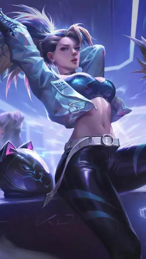女团好看英雄联盟kda手机壁纸英雄联盟lol星籁歌姬kda同人萨勒芬妮4k