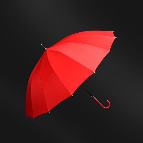 长柄红伞结婚新娘用的大红色雨伞中式大号婚礼出嫁伞出门创意婚庆