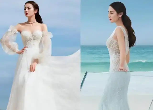 为官宣试探?热巴晒婚纱大片,视频替身物料旧照,黄景瑜前妻实锤