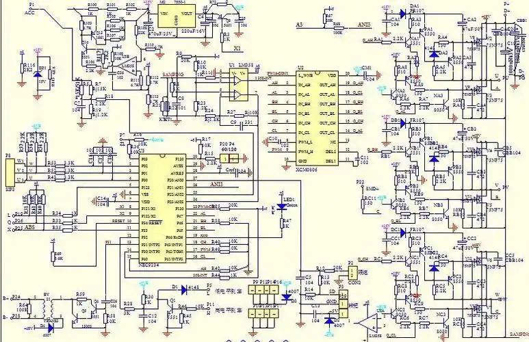 电动车控制器原理图