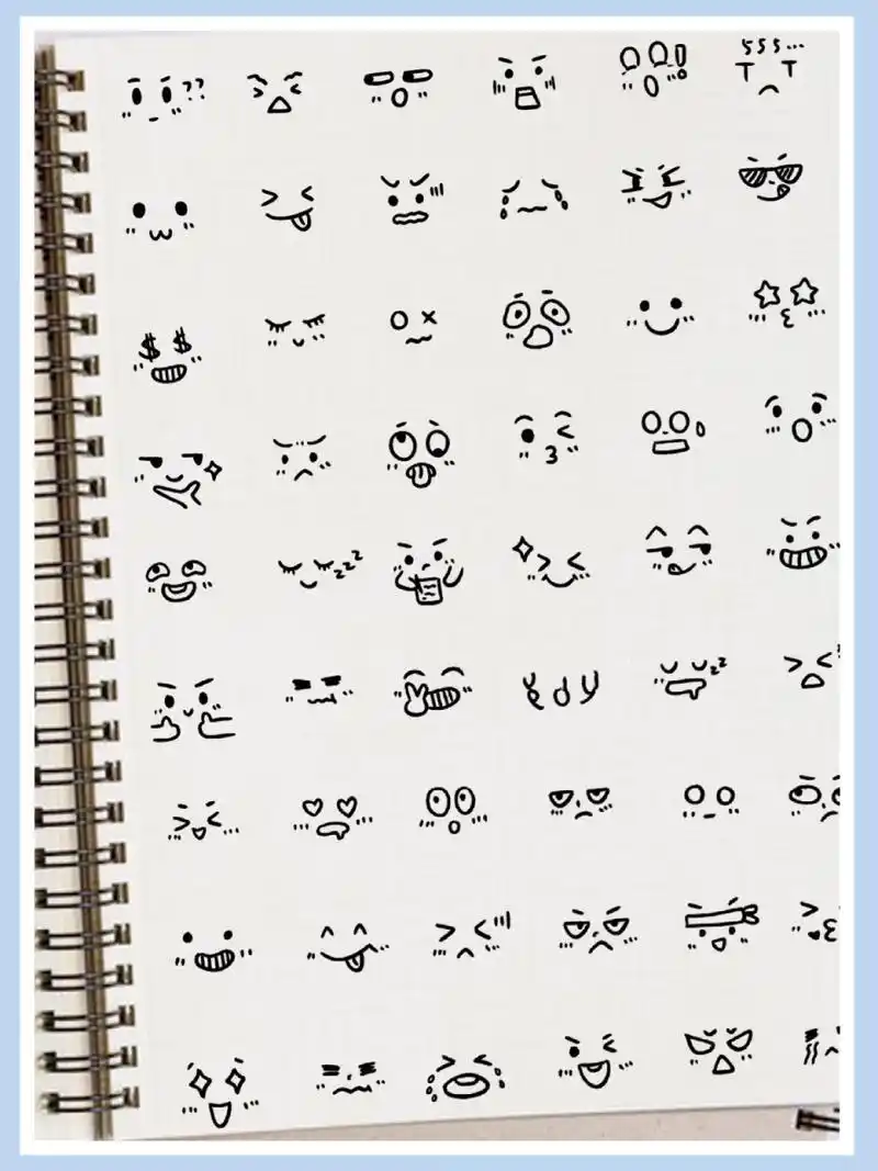 上课传纸条小表情98搞怪手绘简笔画素材合 hello～知你们者大象酱也