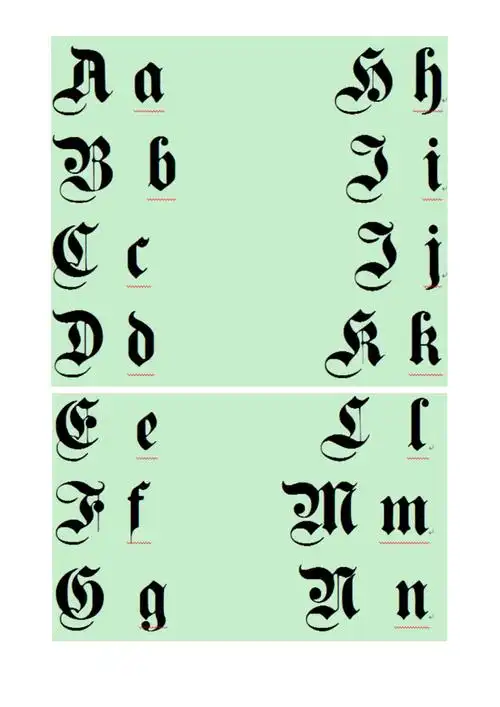 哥特字体整理大全