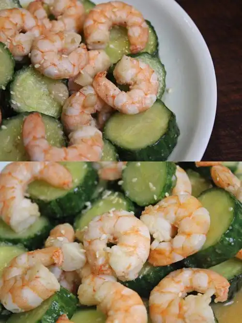 天气热来一盘黄瓜炒虾仁蕞惬意了这个做法很适合我这样的懒人老老少少