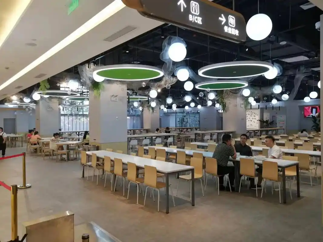 北京顺义环普产业园员工餐厅顺利竣工,效果满满,科技感满满!# - 抖音