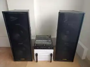 二手专业雅马哈双15寸舞台音箱户外演出婚庆ktv乐队音箱音响