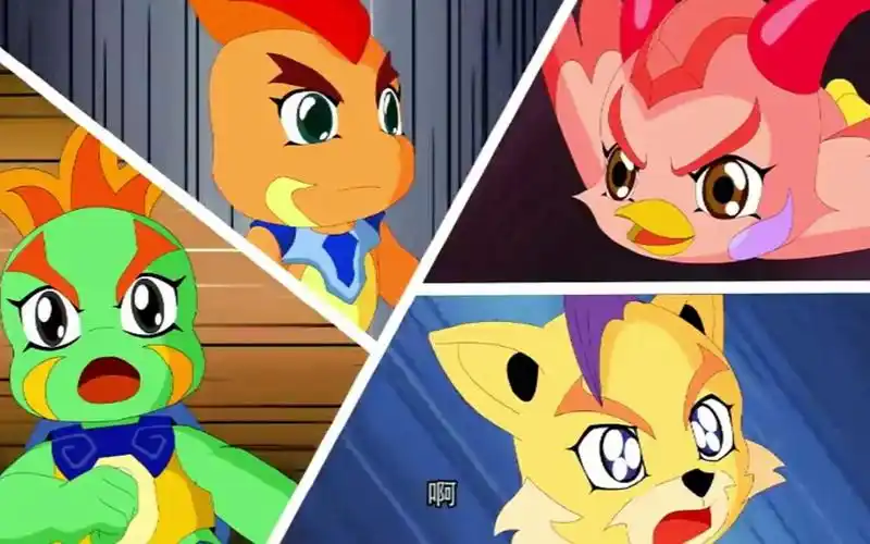 【童年回忆】晶码战士vs鹤嘴殴兽1-4