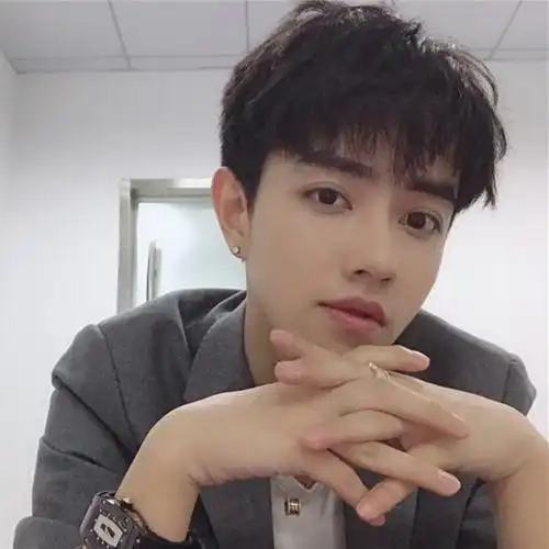 男生假发逼真帅气韩版男士cos蓬松修脸学生假发短发齐刘海全头套