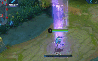 回城特效:紫色特效,蝴蝶纷飞,这个出场动画还是非常不错了,尤其是这个