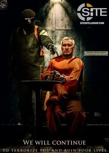 isis再发海报威胁德尚[怒][怒]. 来自神评个球 - 微博