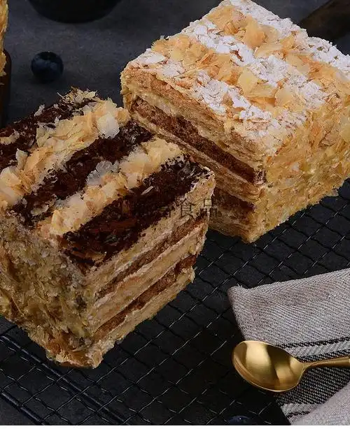 荷家拿破仑蛋糕坚果千层酥西式糕点法式甜品下午茶咖啡味拿破仑2个