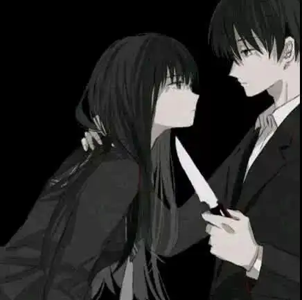 野性情侣头像黑暗风