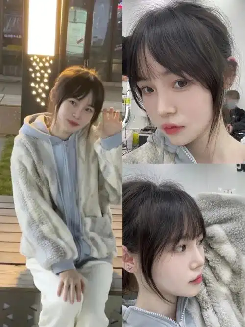 无敌修颜的法式空气刘海8787超级好看