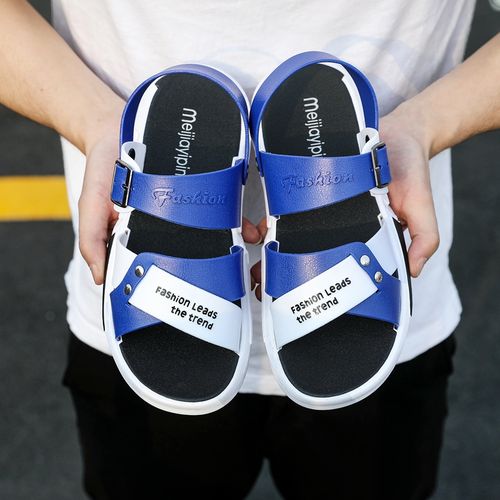 男士凉鞋2022新款夏季外穿透气防汗防滑青少年沙滩鞋