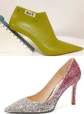 新款尖头成年礼仪高跟鞋楦头水晶鞋伴娘鞋模新娘婚鞋定制鞋楦8009