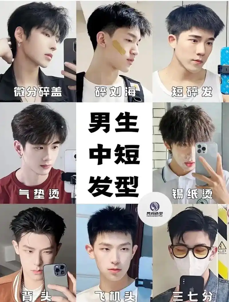 2022男士发型推荐.短碎刘海: 一款清新碎刘海发型,简单易 - 抖音