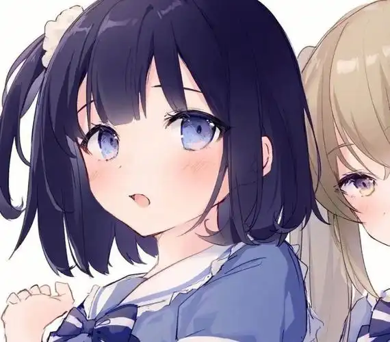 可爱闺蜜头像三一人一半