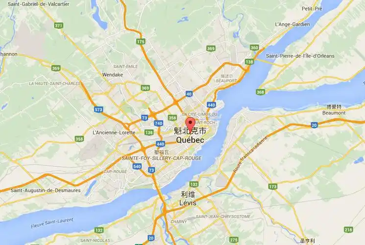 魁北克市地图魁北克市地图中文版魁北克市旅游地图