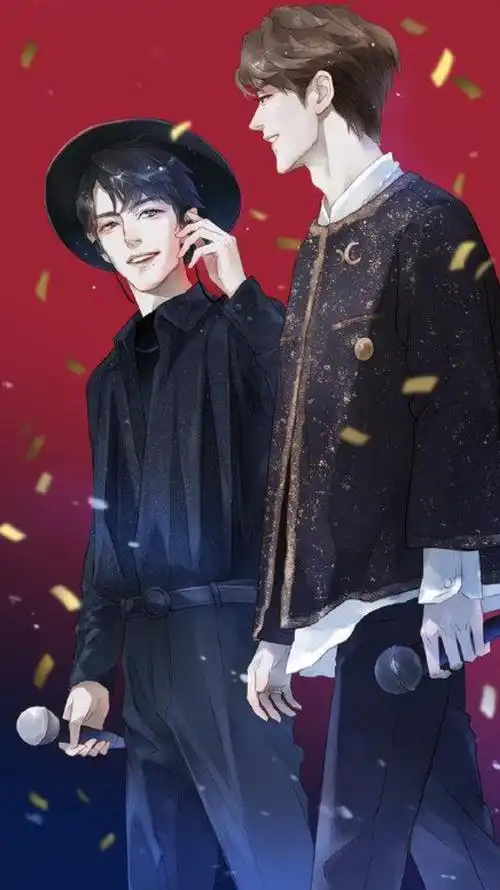 王一博肖战漫画版,这个风格真的太好看了!