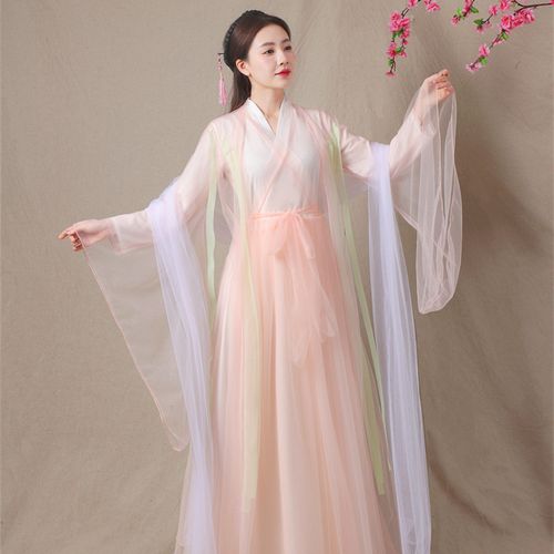 白浅汉服三生三世十里桃花同款古装轻纱款汉仙女汉服