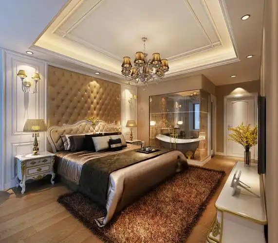 欧式风格三房装修效果图设计方案 / 海涛设计工作室作品