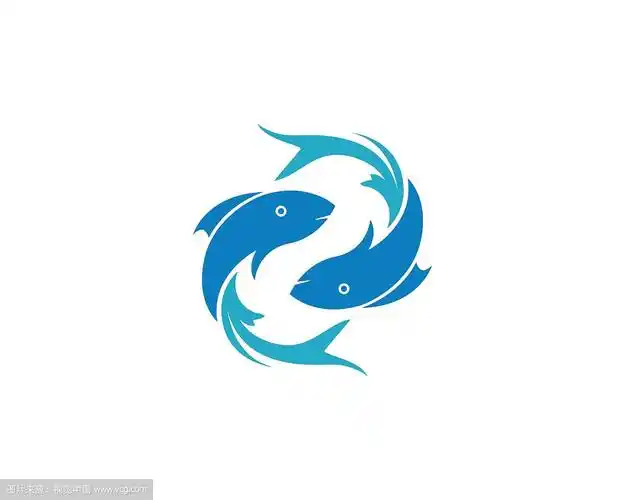 鱼标志模板