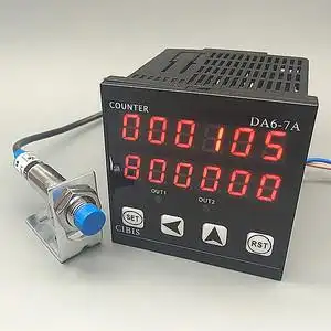 电子计数器智能带输出报警磁感应数显记米器计时器计米数自动感应
